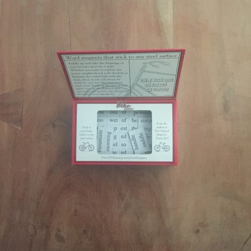 magnetic poetry kit fietsen - fietscadeau van sportcadeautjes