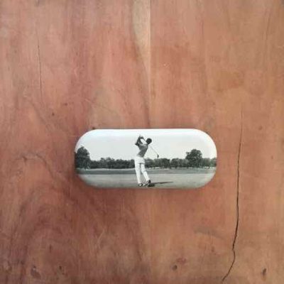 brillenkoker met golfer - golfcadeau van sportcadeautjes
