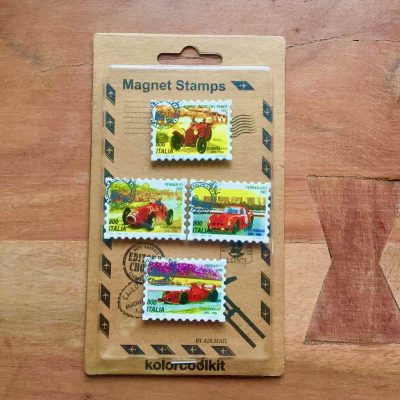 auto postzegel magneten - autocadeau van sportcadeautjes