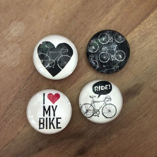 4 fiets magneten - fietscadeau van sportcadeautjes