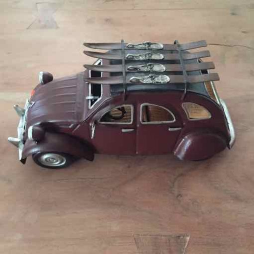 2CV met skis op dak - Afbeelding 2